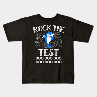 Rock The Test Gift T shirt Funny School Professor Teacher Kids T-Shirt